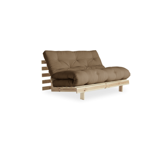 Sofa root by Karup Design 140x200 - Barva rámu: Natural, Barva matrace: Grey