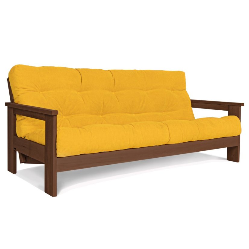 Mexico sofa bed - Barva rámu: Buk - White, Barva matrace: Red