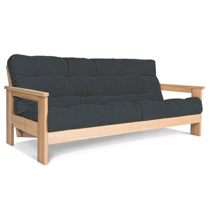 Mexico sofa bed - Barva rámu: Buk - White, Barva matrace: Red