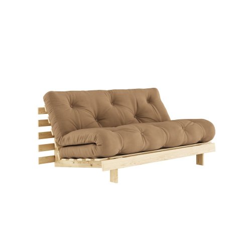 Sofa root by Karup Design 160x200 - Barva rámu: Natural, Barva matrace: Beige