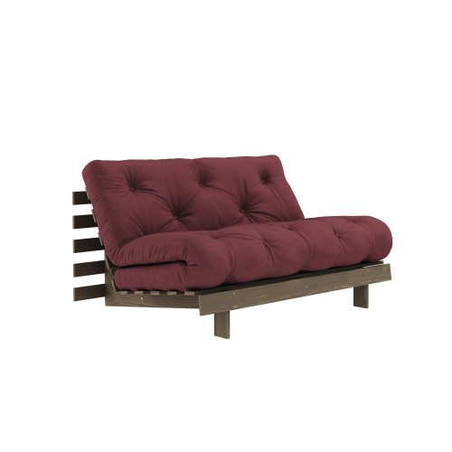 Sofa root by Karup Design 140x200 - Barva rámu: Natural, Barva matrace: Olive green