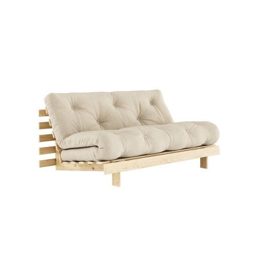 Sofa root by Karup Design 160x200 - Barva rámu: Natural, Barva matrace: Dark grey
