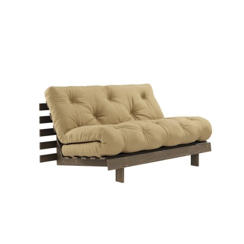 Sofa root by Karup Design 140x200 - Barva rámu: Natural, Barva matrace: Brown