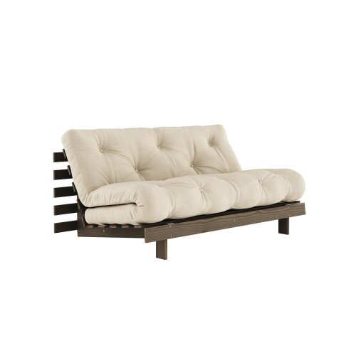 Sofa root by Karup Design 160x200 - Barva rámu: Natural, Barva matrace: Olive green