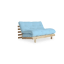 Sofa root by Karup Design 140x200 - Barva rámu: Natural, Barva matrace: Petrol blue
